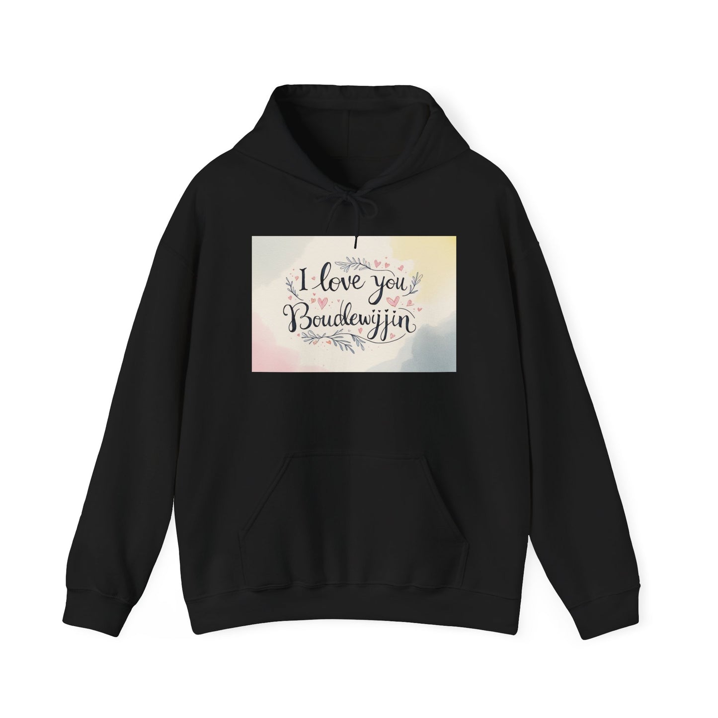 “Valentine special - Express Your Love - I Love You, Boudewijin Hooded Sweatshirt”