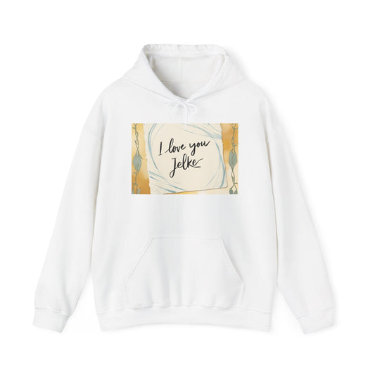 “Valentine special - Express Your Love - I Love You, Jelke Hooded Sweatshirt”