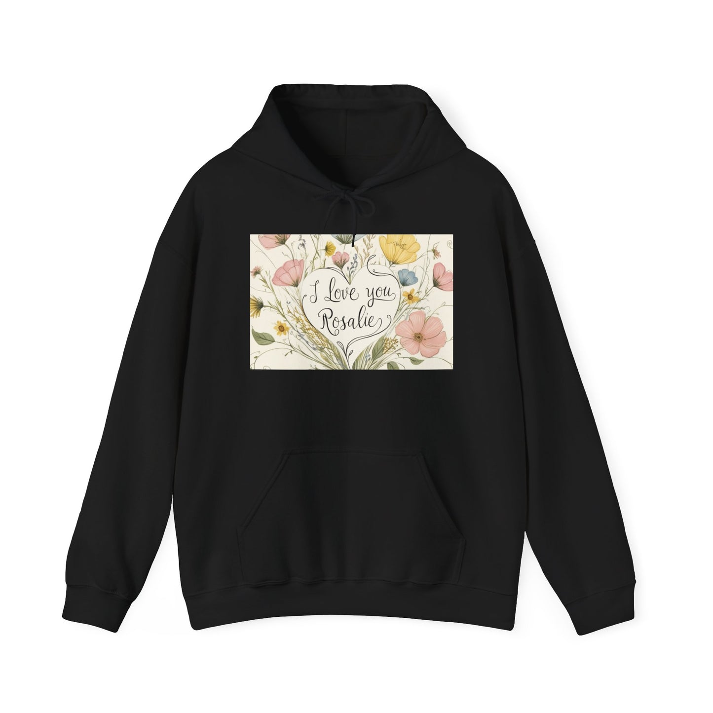 “Valentine special - Express Your Love - I Love You, Rosalie Hooded Sweatshirt”