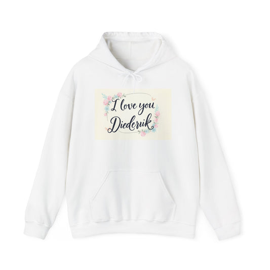 “Valentine special - Express Your Love - I Love You, Diederik Hooded Sweatshirt”