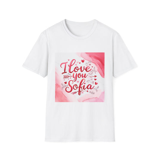 “Valentine special - Express Your Love - I Love You, Sofia T-shirt”