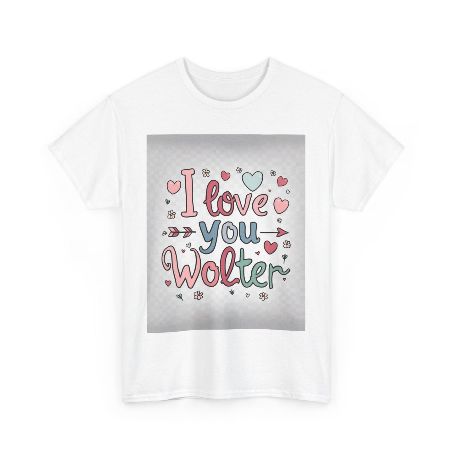 “Valentine special - Express Your Love - I Love You, Wolter T-shirt”