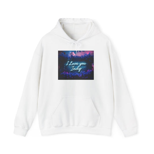 “Valentine special - Express Your Love - I Love You, Indy Hooded Sweatshirt”