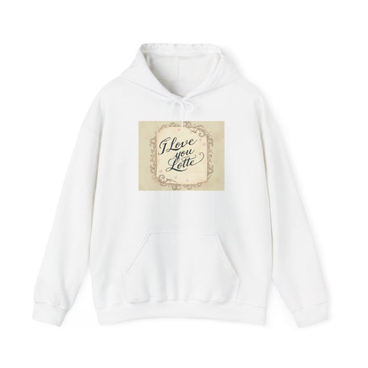 “Valentine special - Express Your Love - I Love You, Lotte Hooded Sweatshirt”