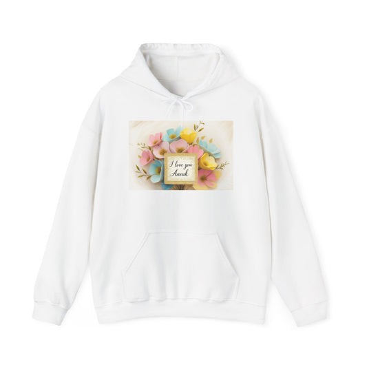 “Valentine special - Express Your Love - I Love You, Anouk Hooded Sweatshirt”