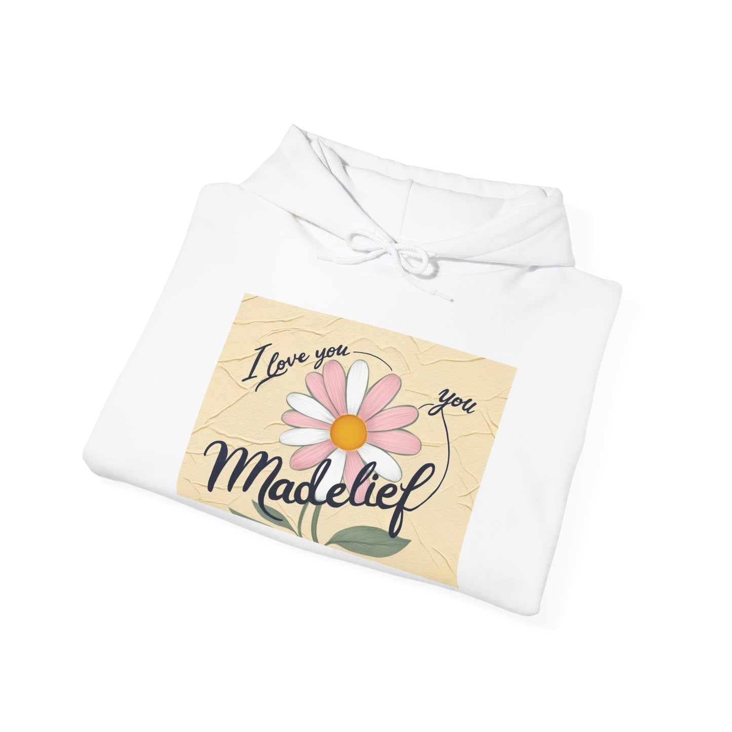 “Valentine special - Express Your Love - I Love You, Madelief Hooded Sweatshirt”