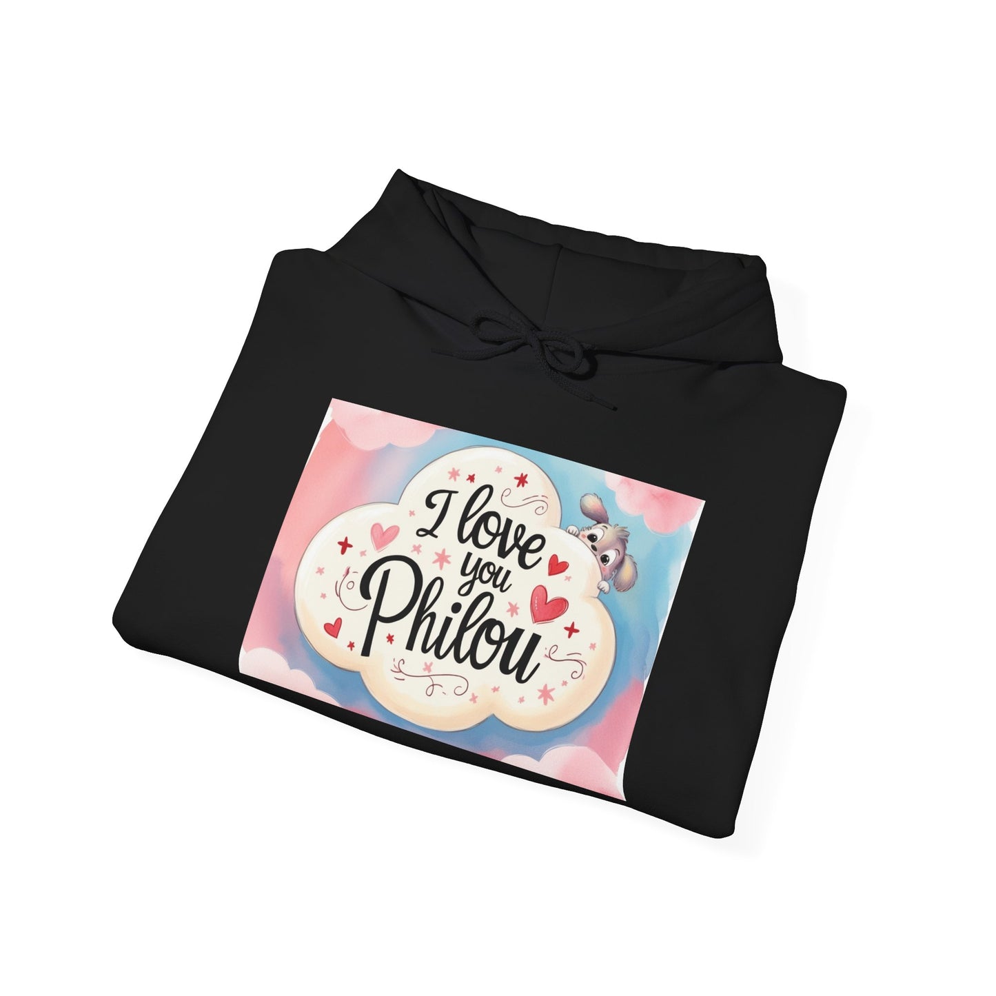 “Valentine special - Express Your Love - I Love You, Philou Hooded Sweatshirt”