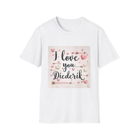 “Valentine special - Express Your Love - I Love You, Diederik T-shirt”