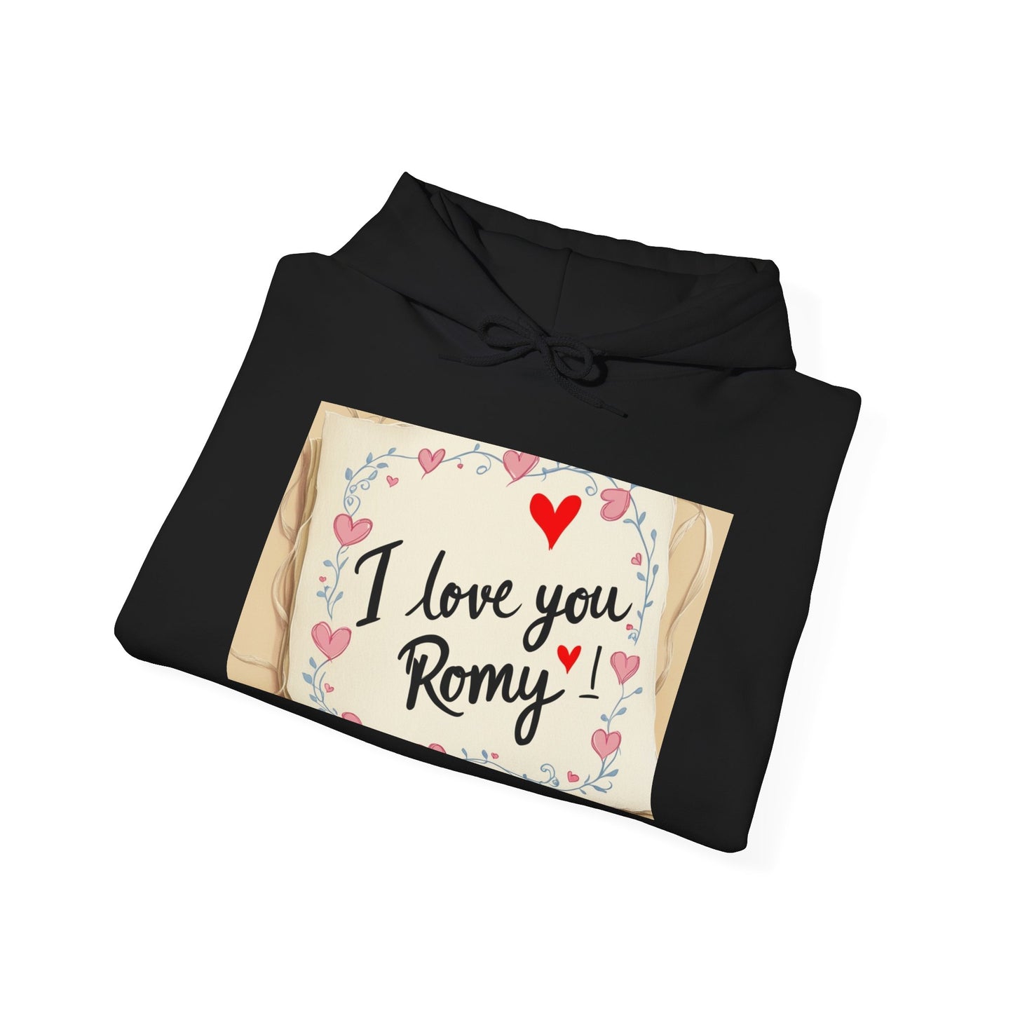 “Valentine special - Express Your Love - I Love You, Romy Hooded Sweatshirt”