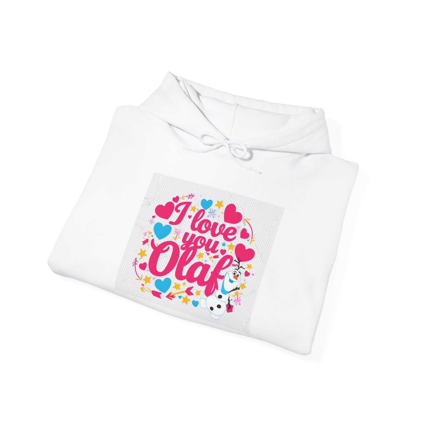 “Valentine special - Express Your Love - I Love You, Olaf Hooded Sweatshirt”