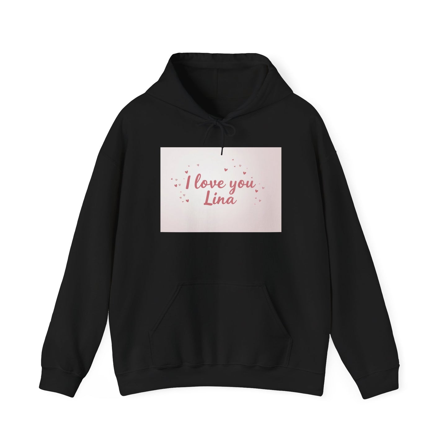 “Valentine special - Express Your Love - I Love You, Lina Hooded Sweatshirt”