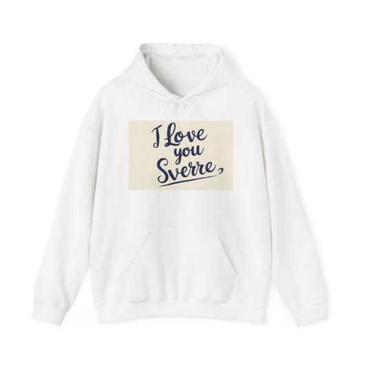 “Valentine special - Express Your Love - I Love You, Sverre Hooded Sweatshirt”