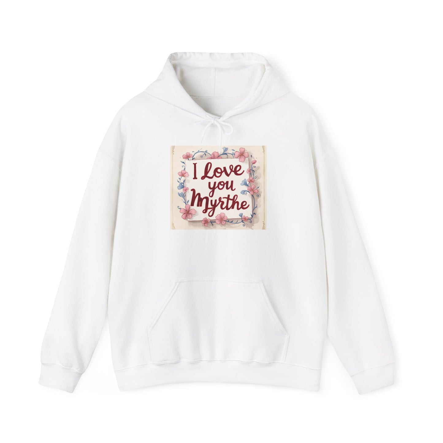 “Valentine special - Express Your Love - I Love You, Myrthe Hooded Sweatshirt”