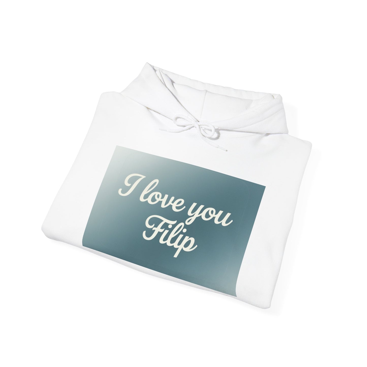“Valentine special - Express Your Love - I Love You, Filip Hooded Sweatshirt”