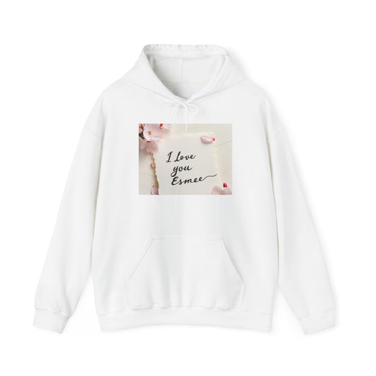 “Valentine special - Express Your Love - I Love You, Esmee Hooded Sweatshirt”