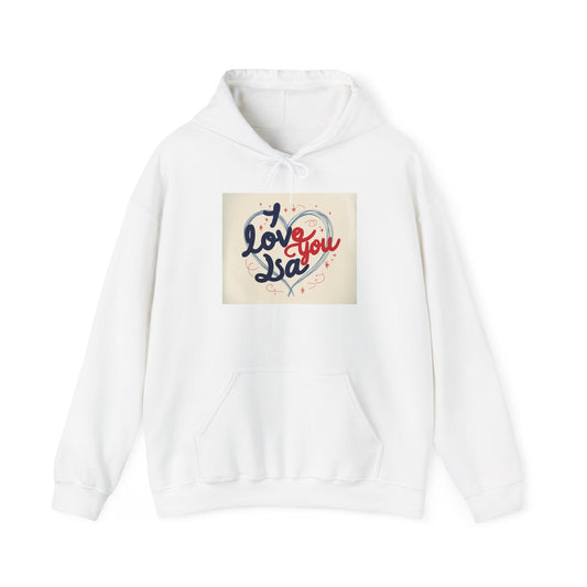 “Valentine special - Express Your Love - I Love You, Isa Hooded Sweatshirt”
