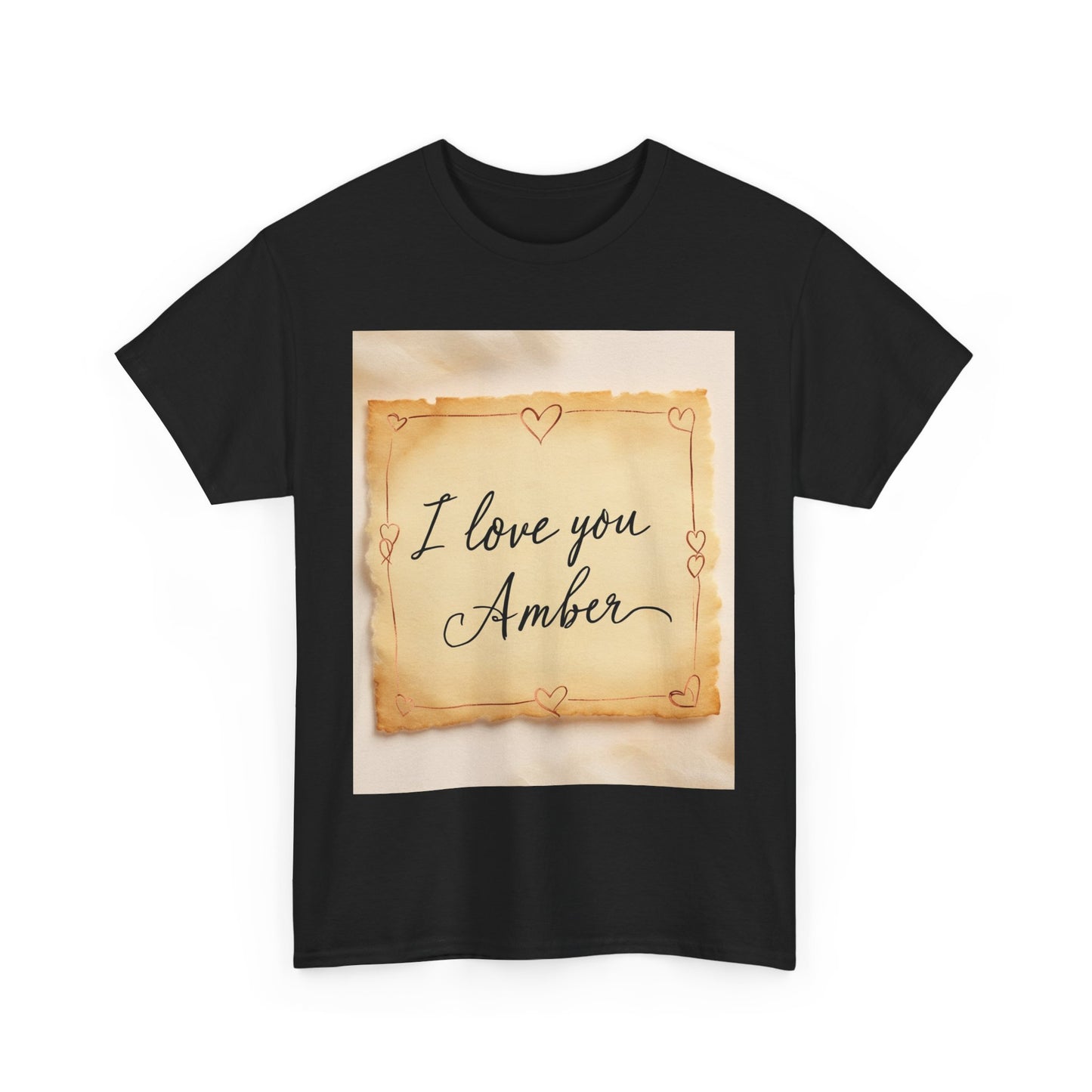 “Valentine special - Express Your Love - I Love You, Amber T-shirt”