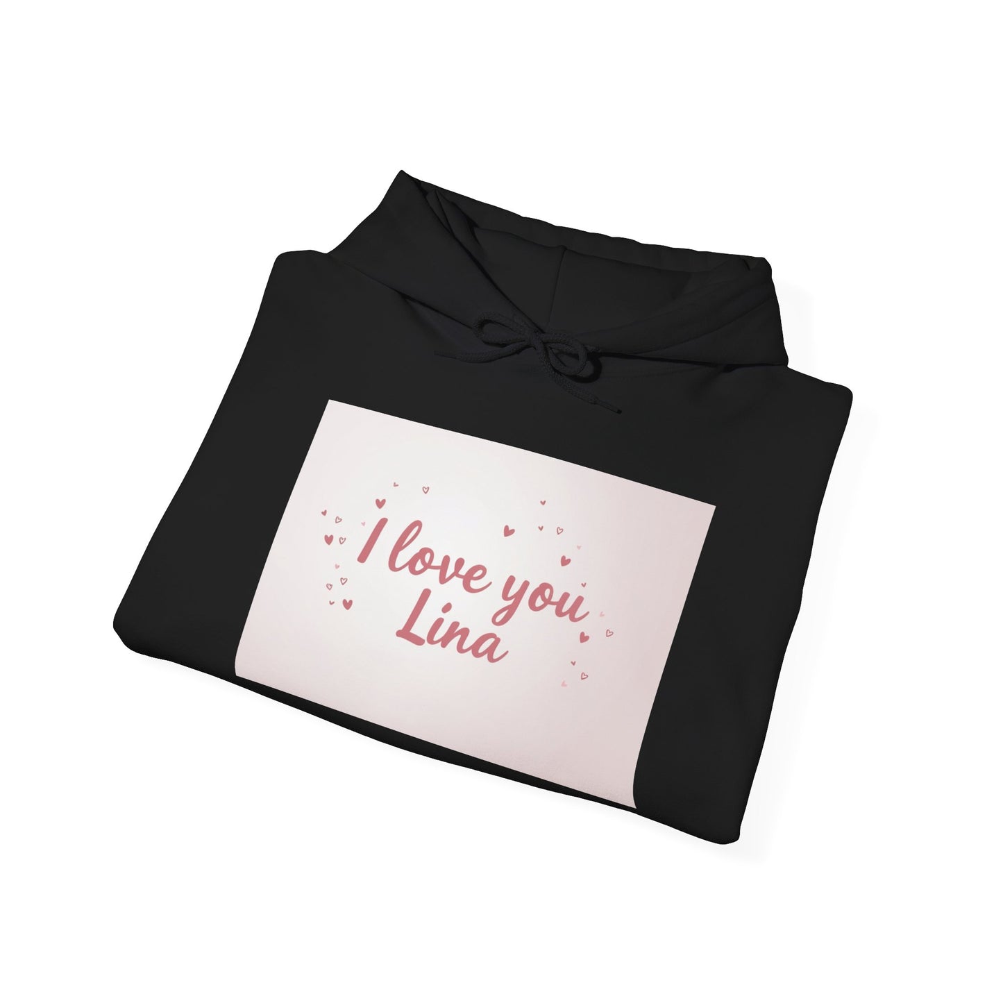 “Valentine special - Express Your Love - I Love You, Lina Hooded Sweatshirt”