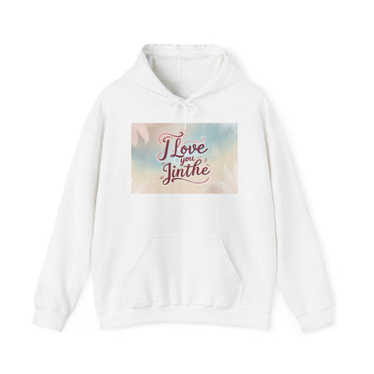 “Valentine special - Express Your Love - I Love You, Jinthe Hooded Sweatshirt”