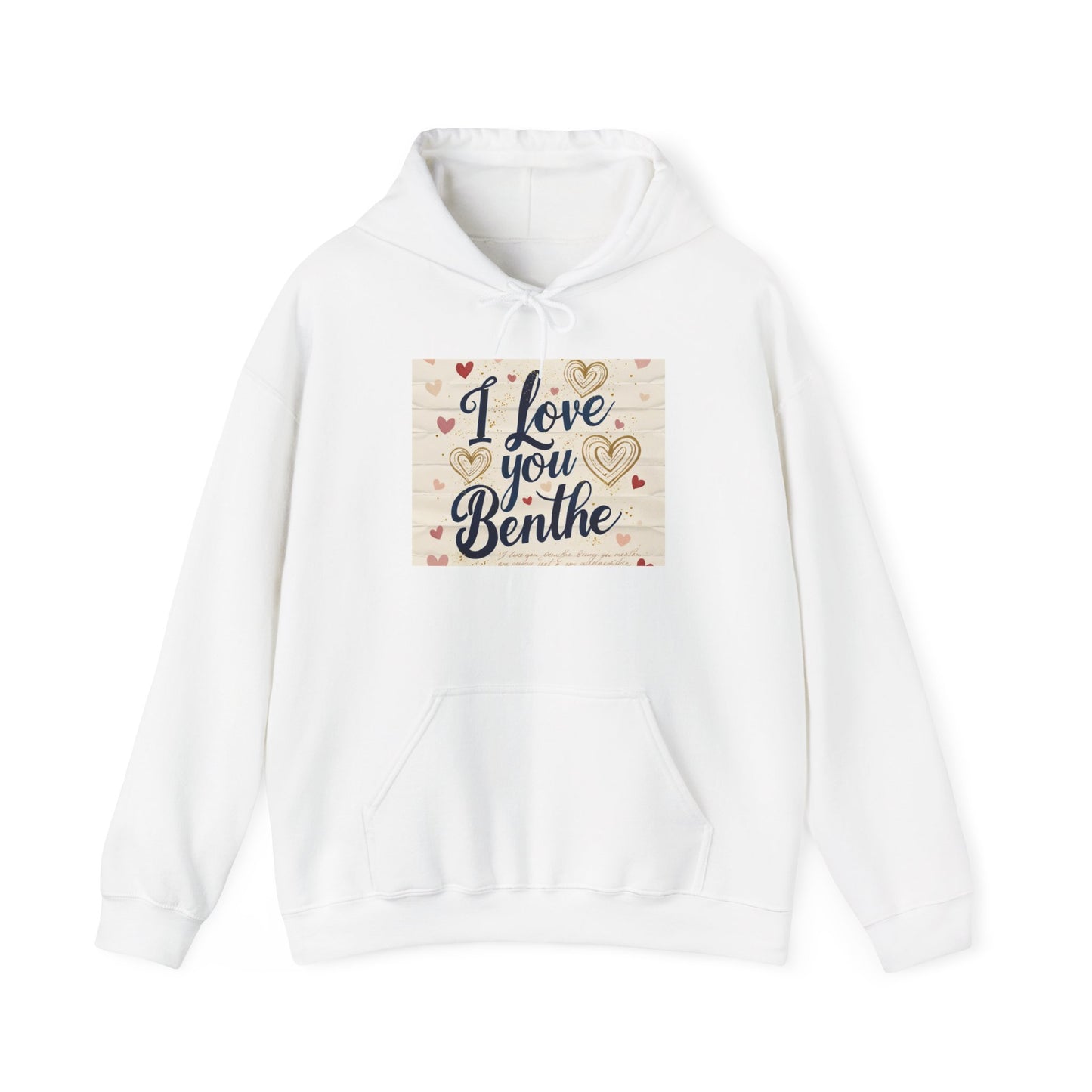 “Valentine special - Express Your Love - I Love You, Benthe Hooded Sweatshirt”